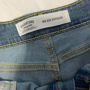 Distress boyfriend denim Jeans
